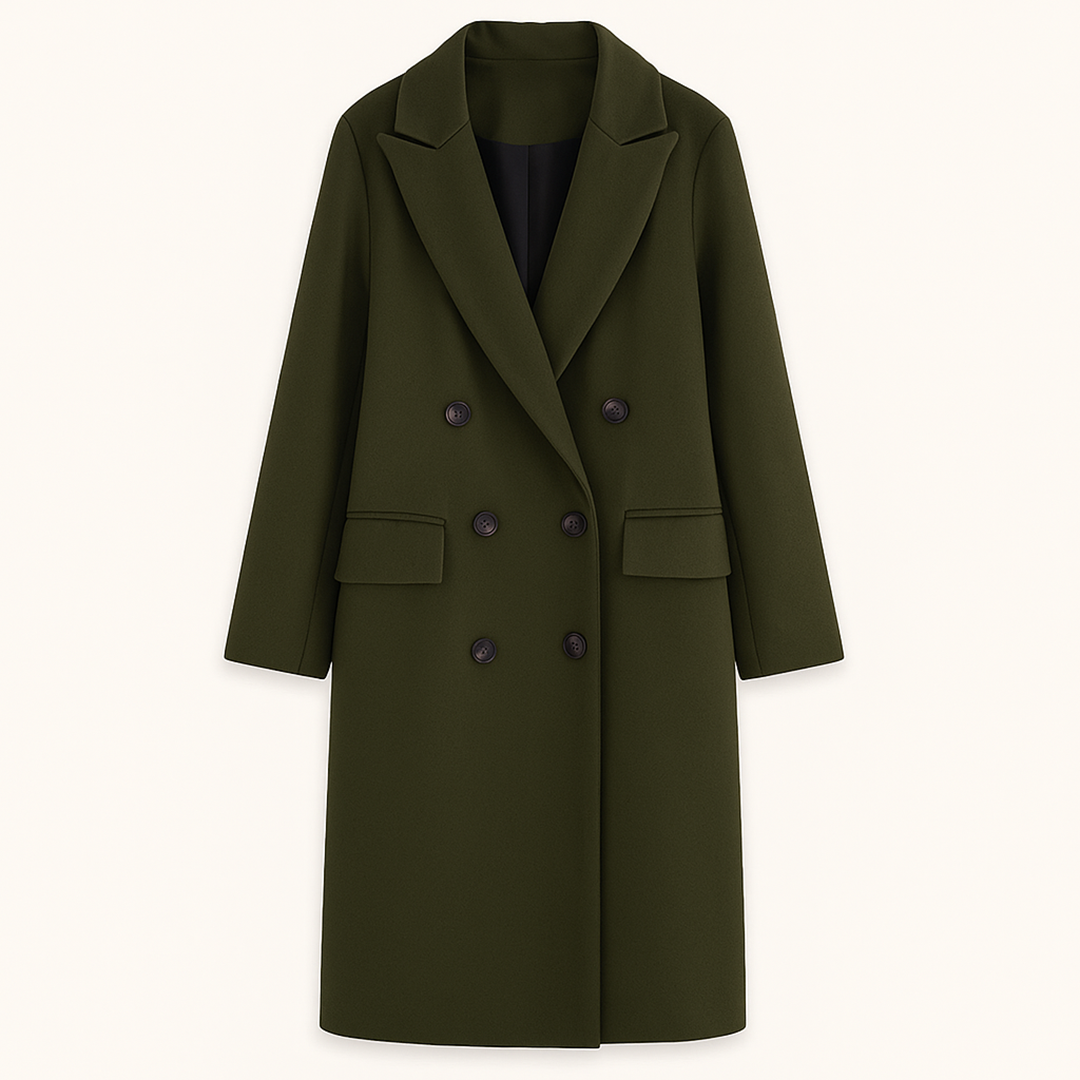 Damski Zimowy Długi Płaszcz Trencz | Stylowy