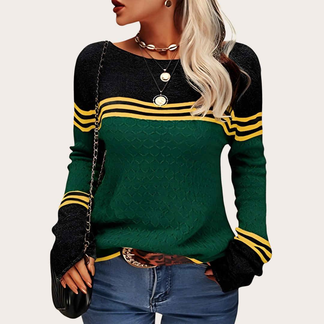 Damski Sweter W Paski | Stylowy